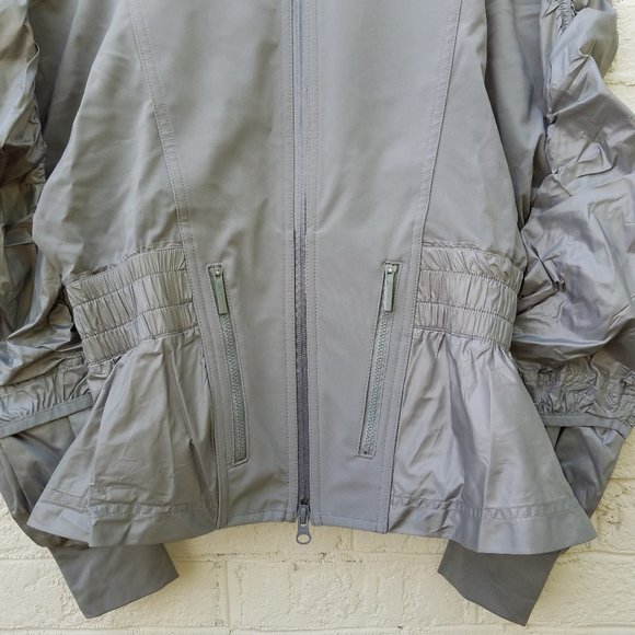 ADIDAS by Stella McCartney RUN WIND gray jacket -Women's Size Small - Picture 6 of 16